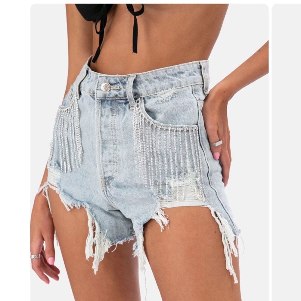 ADIKA RHINESTONE SHORTS